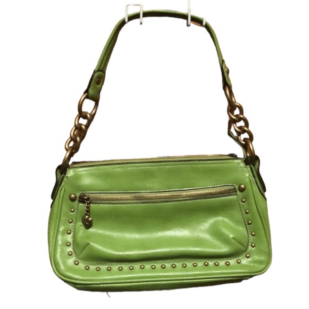 Kathy Van Zeeland Bright Green Handbag.